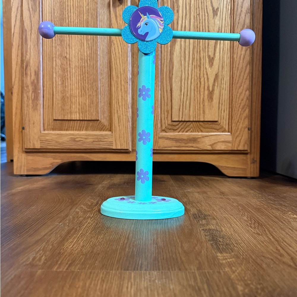 Necklace and bracelet holder - Blue and Purple